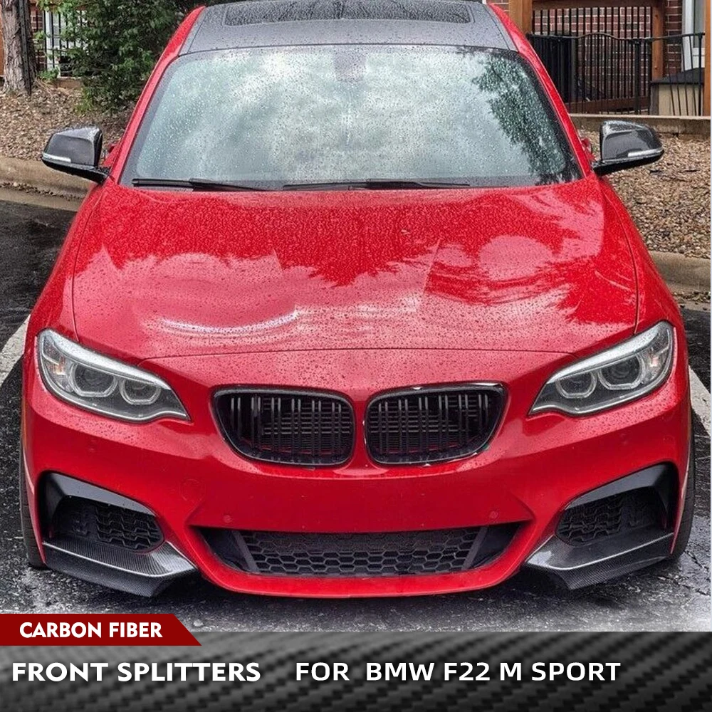 Передние сплиттеры из углеродного волокна для BMW 2 серии F23 F22 M Sport M235i M240i 2013-2017