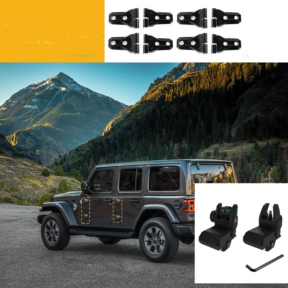 

Car Rail Foldable Fiber Optic Nylon Sights Flip Up Front and Back Sights