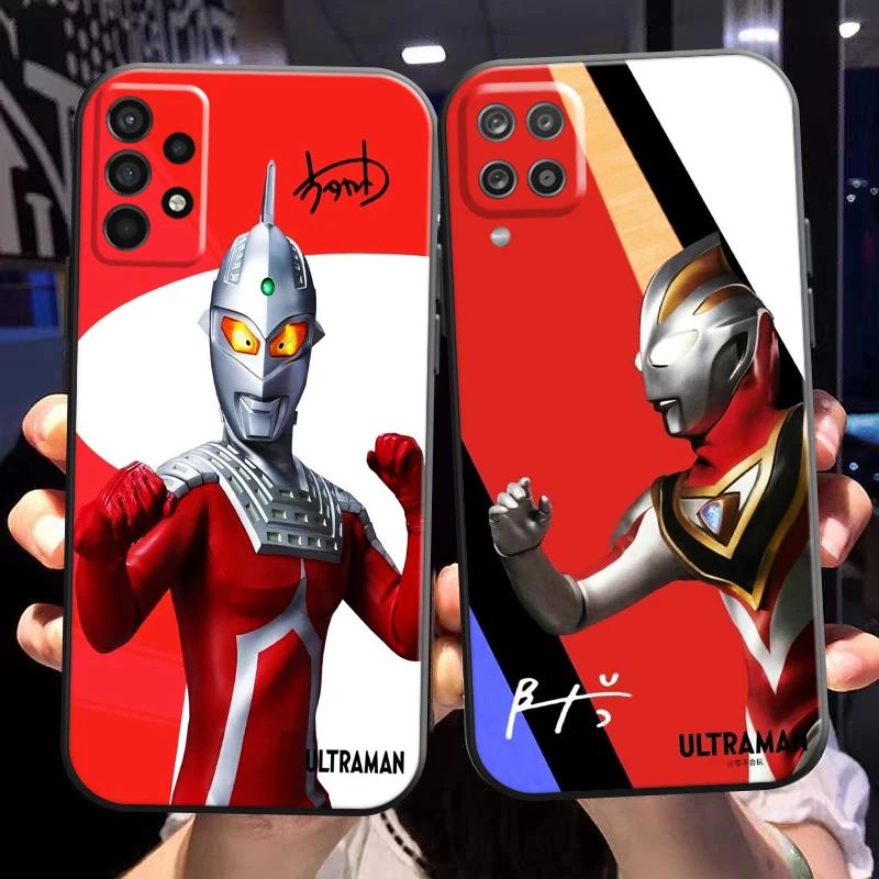 

Anime Ultraman Phone Case For Samsung Galaxy A02 A11 A12 A20 A21 A21S A22 A31 A32 A51 A52 A70 A71 A72 5G Black Funda Soft Coque