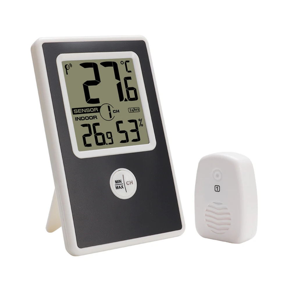 

Digital Wall Mounted Thermometer Indoor Outdoor Temperature Humidity Gauge Meter Home Office Hygrometer Monitor