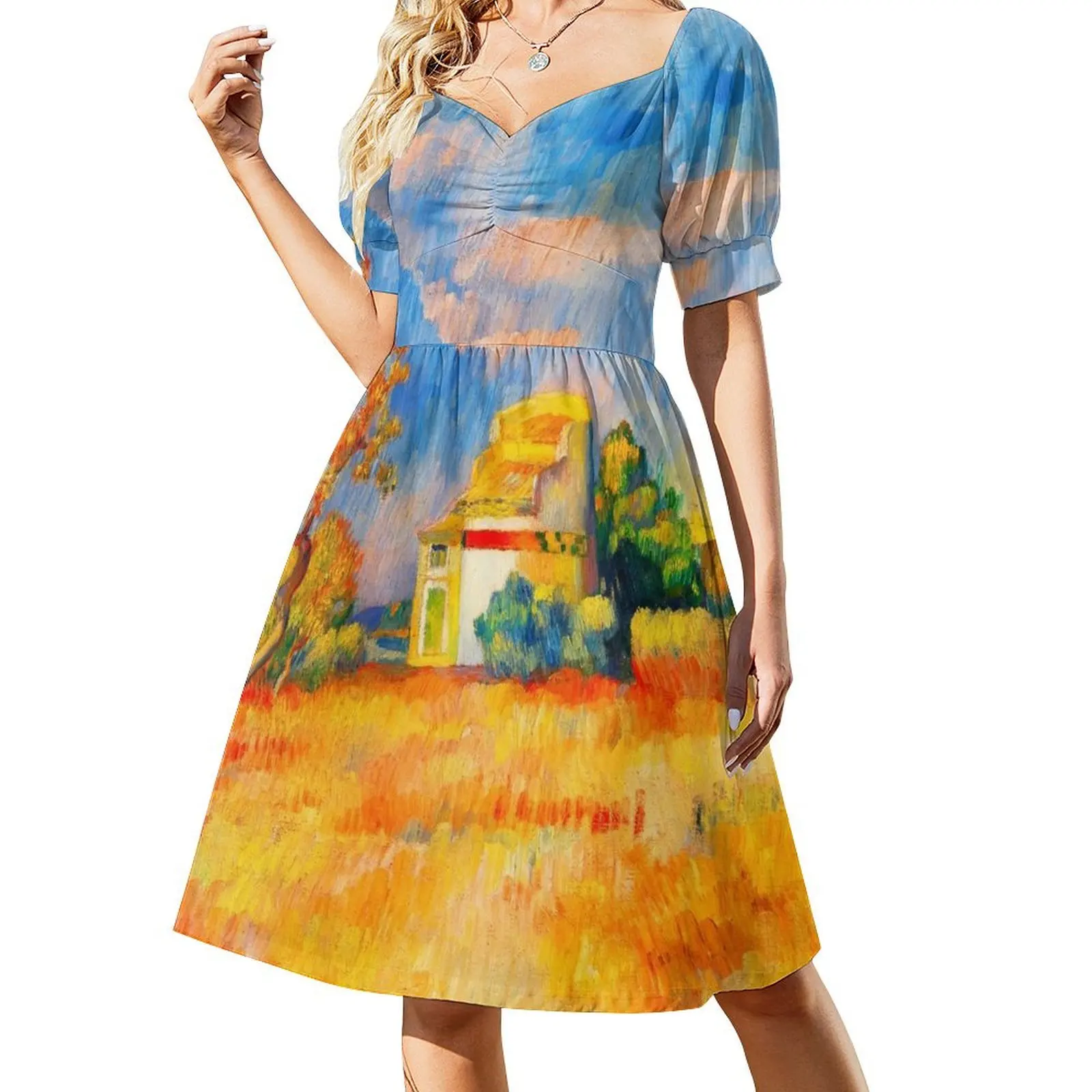 Платье Pierre-Auguste Renoir HD - Dovecote at Bellevue 1888–1889 полиэстер