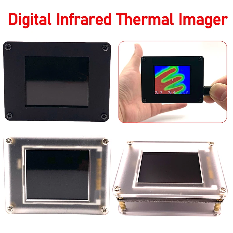 MLX90640 Digital Infrared Thermal Imager USB Power Supplys TFT Display Handheld Infrared Temperature Sensors Detection Tool