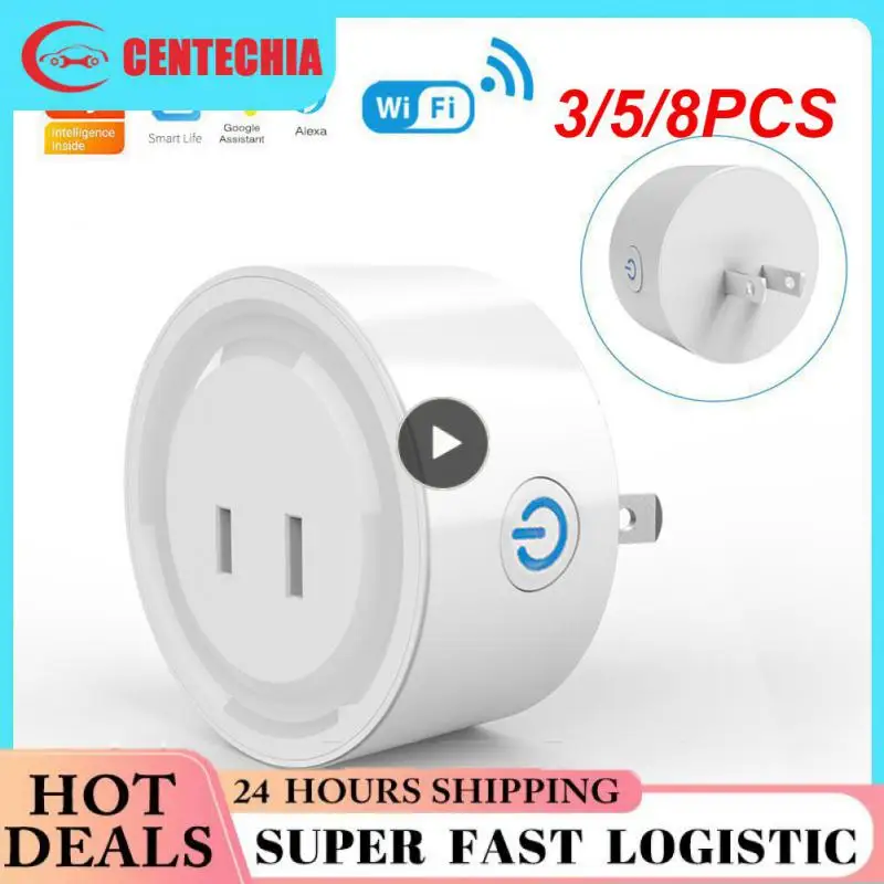 

3/5/8PCS Daily Gauge Timing Smart Life Wifi Plug Jp Outlet Voice Control Smart Socket Support Alexa Google Home Tuya
