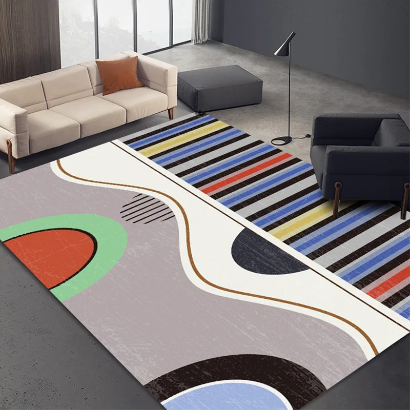 

Modern Simple 3d Carpets Nordic Style Living Room Rugs Sofas Coffee Tables Mats Room Decoration Teenager Bedroom Carpet Washable