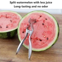 watermelon opener stainless steel fruit divider tool cut in half pliers portable watermelon clamp kitchen gadget