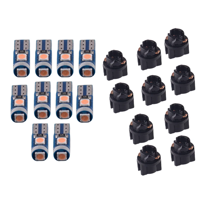 

10 светодиодный т., Автомобильные светодиодные лампы T5 74 3SMD-3030