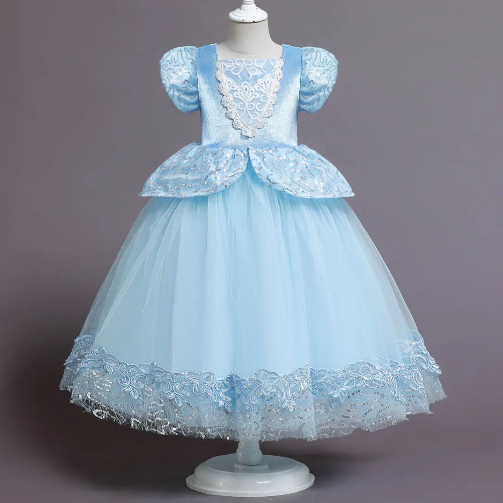 

Little Girls Summer Mesh Patchwork Princess Dress 2022 Girls Star Sequins Tutu Ball Gown Beautiful Kids Sleeveless Party Outfits