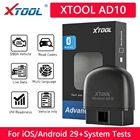 Сканер диагностический XTOOL AD10, OBD2, считывание кода инженера, работа с iOSAndroid и проекционным дисплеем HUD PK ELM327