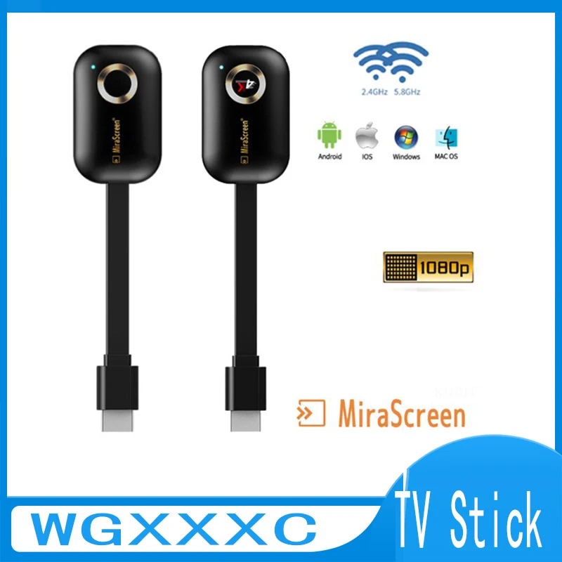 

Miracast TV Stick HDMI-совместимый беспроводной ресивер 4K стандарта Android IPhone Huawei