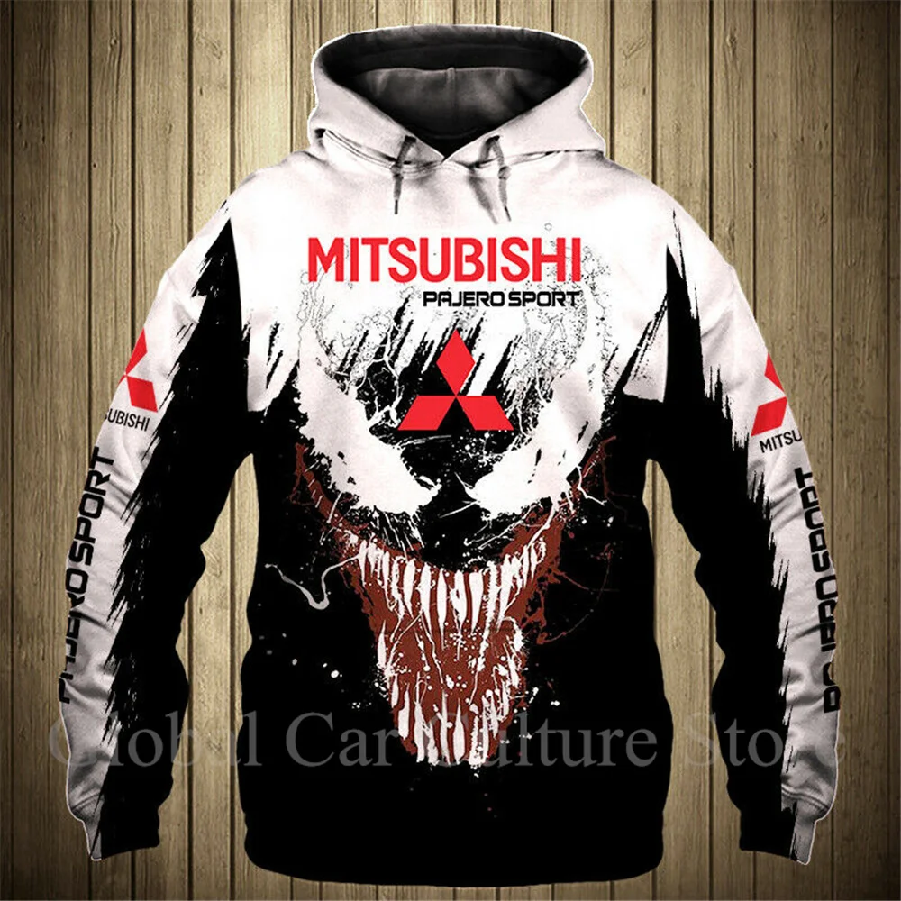 

Novo Moletom Primavera Outono 3D, Moletom Universal para Homens e Mulheres, Impressão 3D Moda Casual Mitsubishi Logo Vestuário