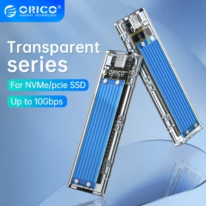 Корпус для SSD-накопителя ORICO M2 NVME, прозрачный, M.2 на USB Type-C