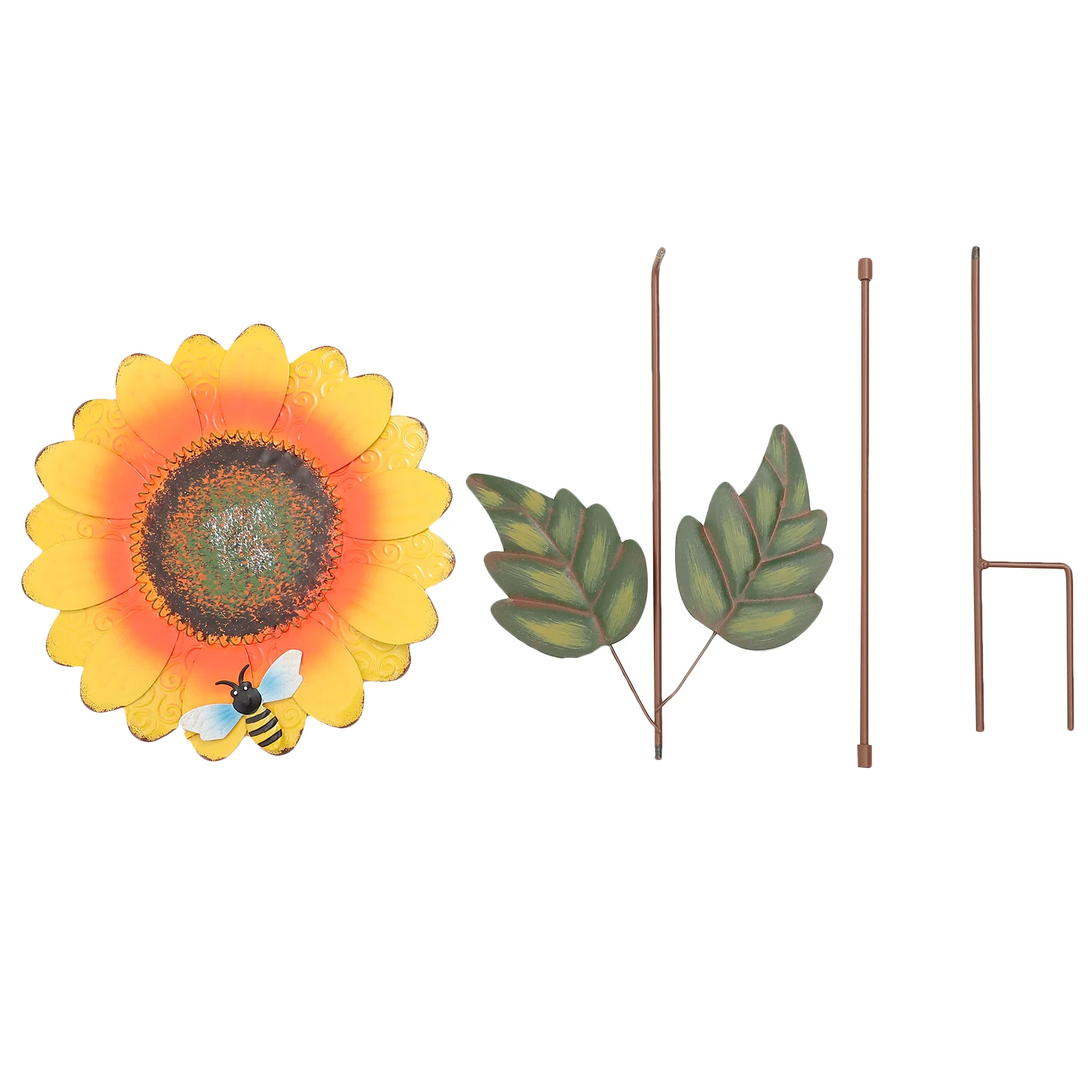 

Metal Sunflower Garden Stake Outdoor Lawn Patio Sunflower Decoration Ornament