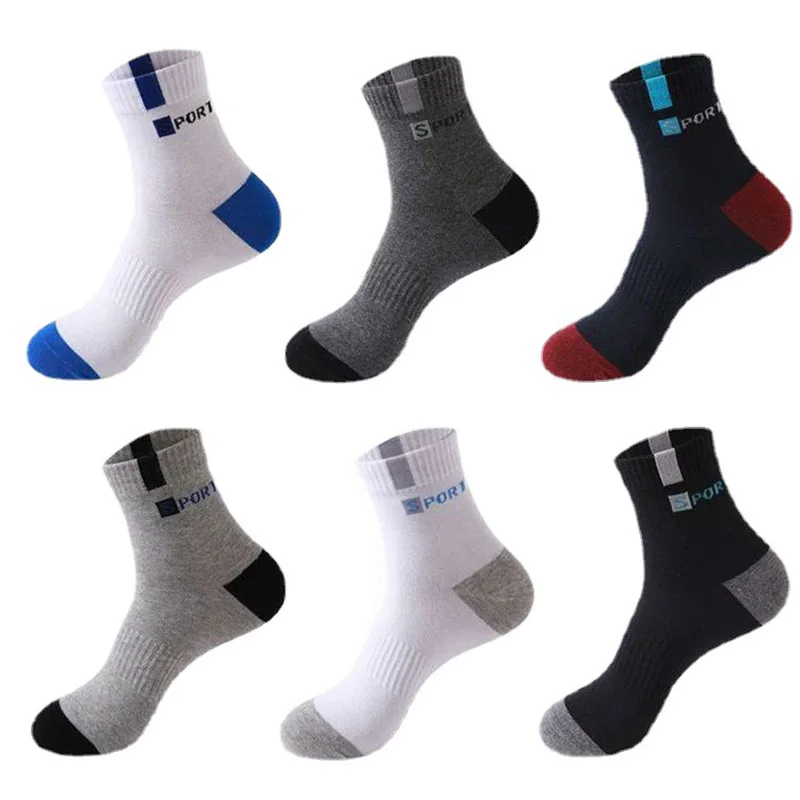 

5 Pairs High-quality Bamboo Fiber Breathable Deodorant Business Men Tube Socks For Autumn And Spring Summer Plus Size EUR 38-47