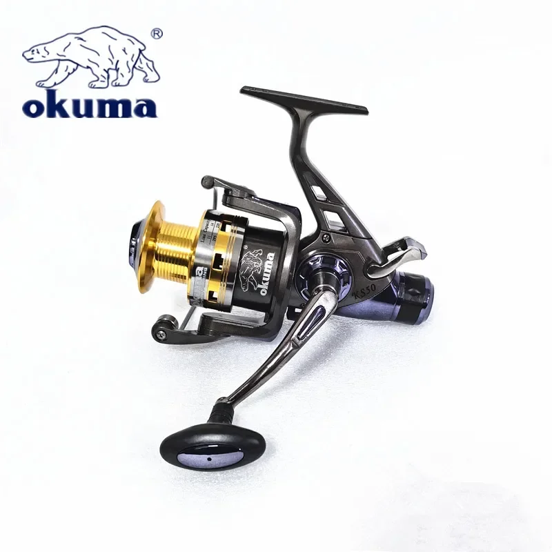 Фото Рыболовная катушка OKUMA с металлической проволочной чашей 20 кг/9 + 1 шарикоподшипник, передние и задние тормоза для морского судна на дальние расстояния 3000-6000 №3