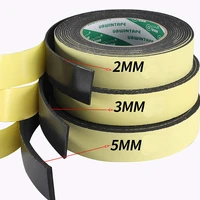 2 3 5mm thick strong adhesion single sided tape eva black sponge foam rubber tapes anti collision seal strip 10mm 50mm wide
