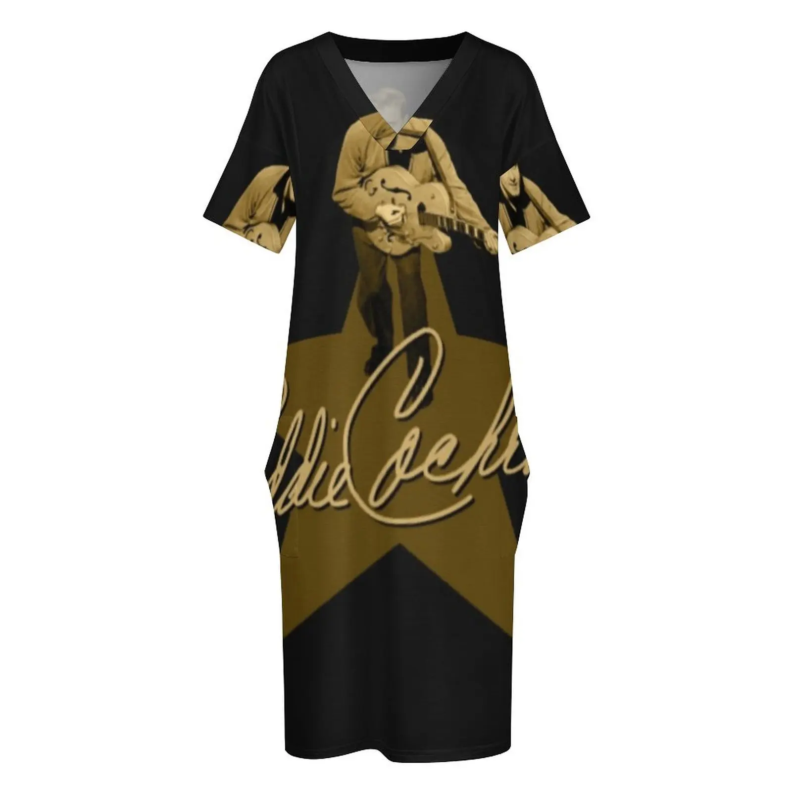 Женское платье Eddie Cochran свободного кроя из полиэстера