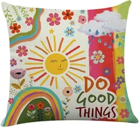 cute summer sunshine throw pillow cover rainbow cushion cover decorative pillowcase living room bedroom sifa bed home decor
