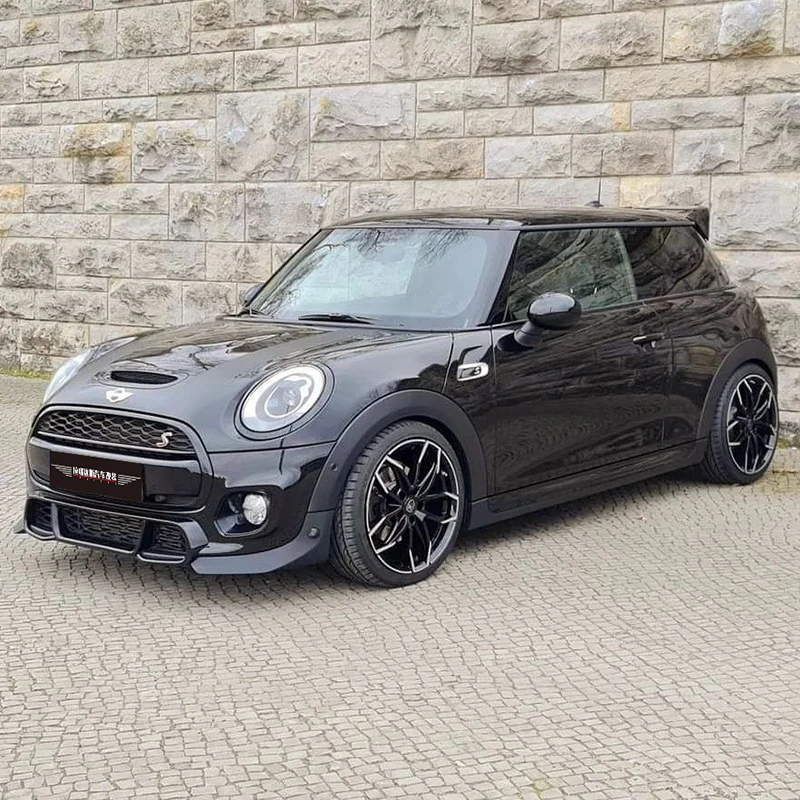 Фото Передний разделитель губ для MINI JCW F55 F56 F57 2013-2019, бампер, спойлер на подбородке, крылышки, аксессуары, внешний комплект кузова автомобиля №5