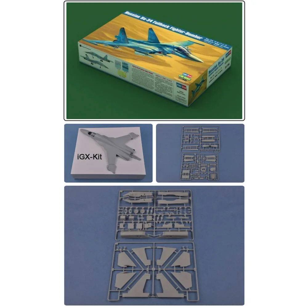 Фото HobbyBoss 81756 Масштабная модель 1/48 Российский истребитель-бомбардировщик Су-34 «Фуллбэк», пластиковый сборный конструктор №1