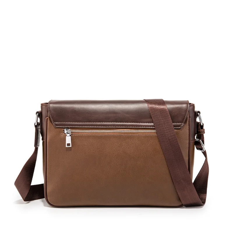 Men's PU Cover Leather Shoulder Bags Crossbody Chest Packs for Men Japanese Style Fashion сумка мужская Messenger Bag Purse Sac