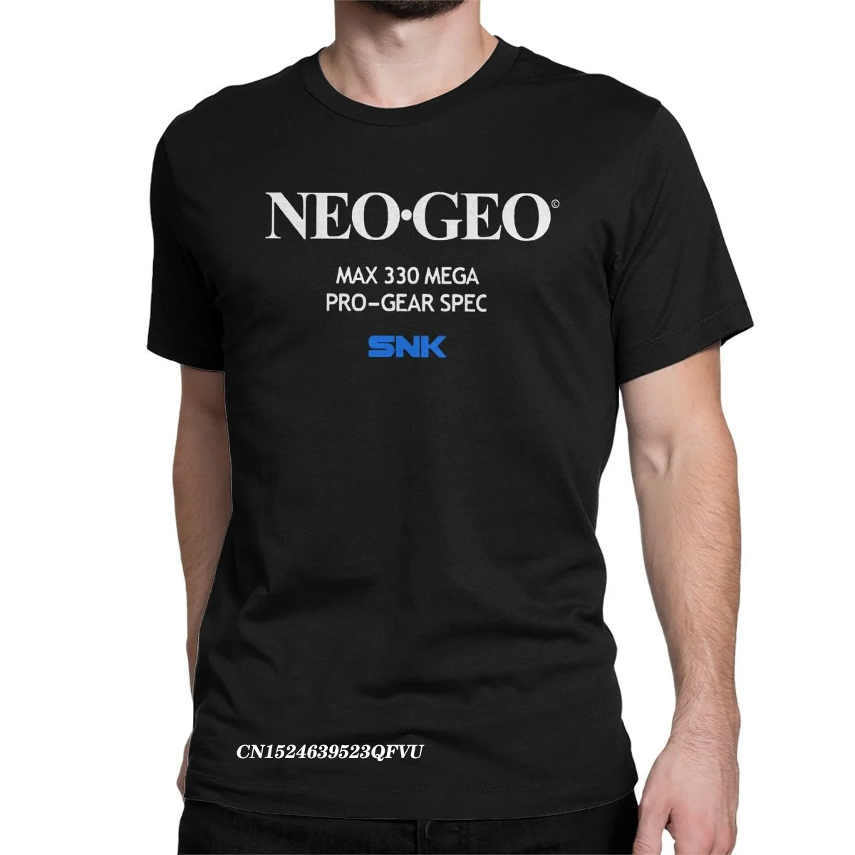 Funny Fatal Fury Neo Geo Startup Screen T-Shirts Men Premium Cotton Tshirt Harajuku Tee Shirt Aesthetic Camisas