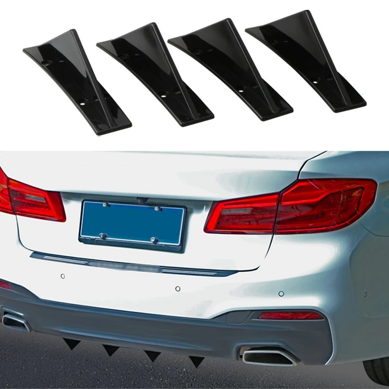 

Spoiler Car Back Bumper Universal Car Rear Bumper Lip Diffuser Shark Fin