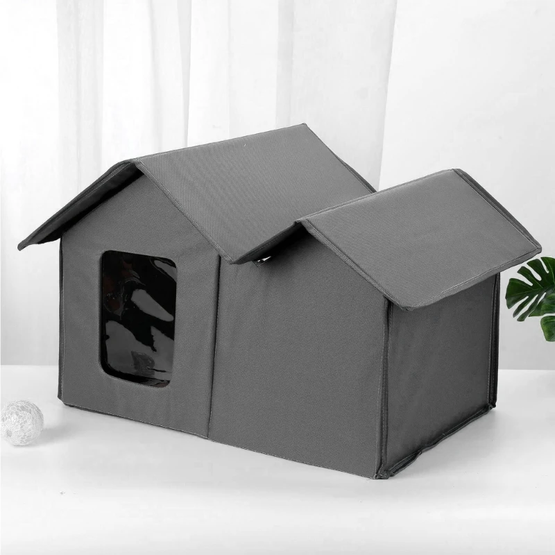 Кошачья пещера Домашние животные Пещерный дом На открытом воздухе Ветрозащитный