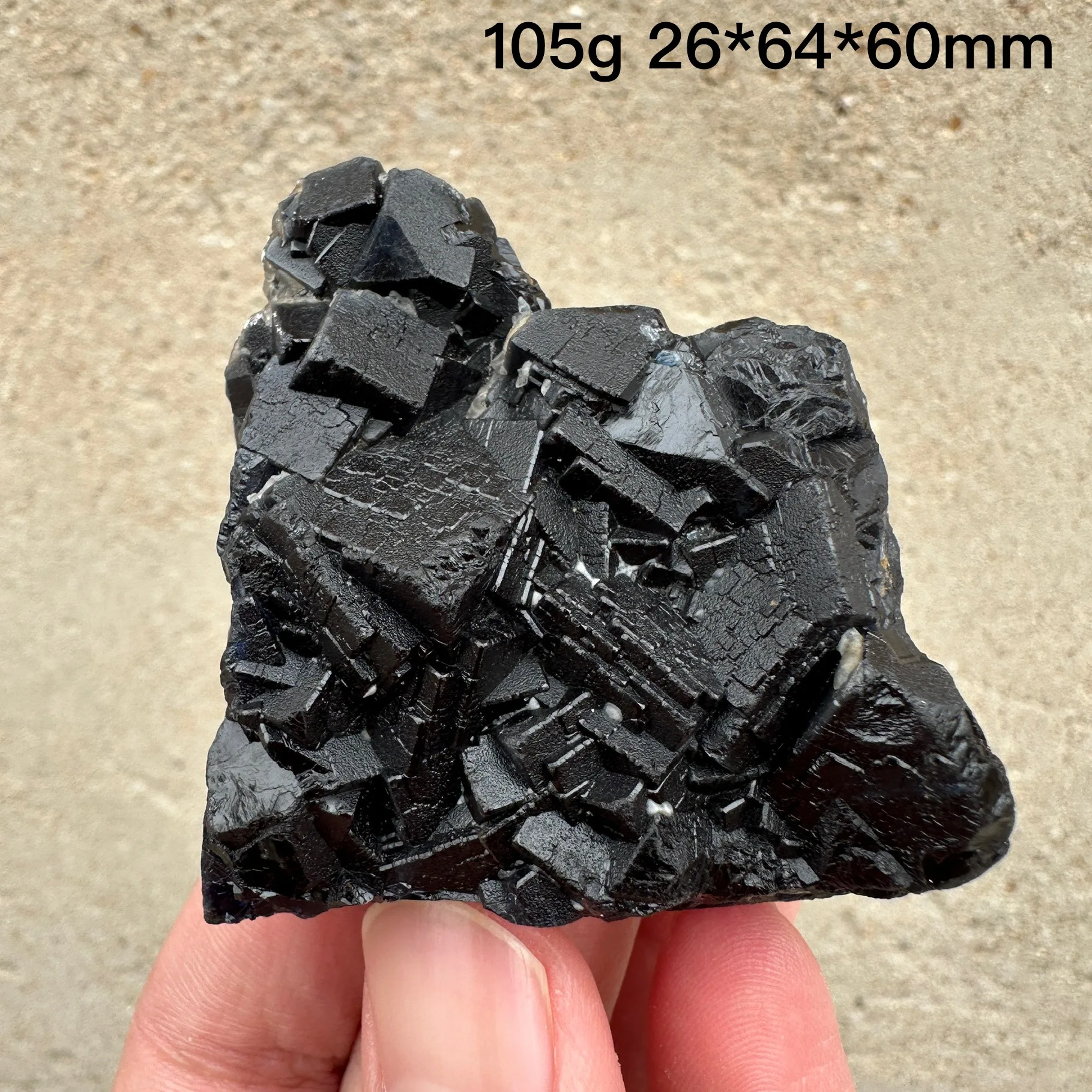 Натуральный Пакистанский Розовый Черный Флюорит Образец (Флуоресцентный Эффект