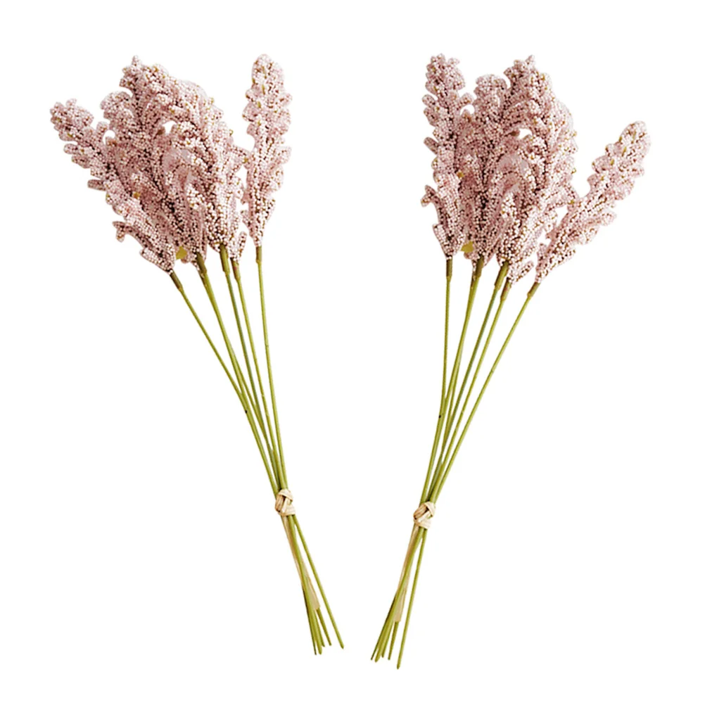 

Wheat Artificial Flower Dried Flowers Stalks Fake Bouquets Fauxgrain Decor Bouquet Earfor Decoration Dry Simulation Simulate