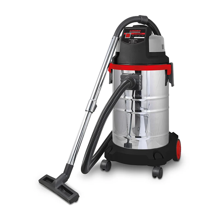 

CROWN 220-240v 50/60hz Wet Dry Vacuum Cleaner Stainless Steel Industrial Vacuum Cleaner With Water Outfall