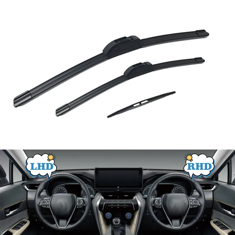 

LHD RHD для Mazda 3 BP 2019 2020 2021 2022 2023 передние и задние щетки стеклоочистителя лобовое стекло 26 "+ 17" + 14 "прочные автомобильные щетки