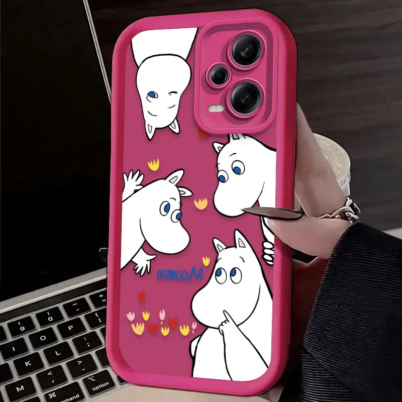 Фото Чехол Cartoon Lovely-M-moomins для Xiaomi Redmi Note 13 14 12 11 Pro Plus 5G 14S 12S 11S 10S 10 9 Redmi 14C 13C 12C 12 4G Cover №5