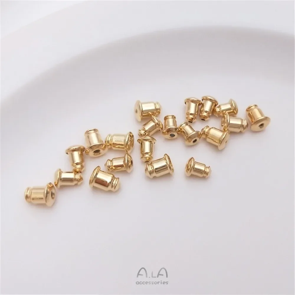 14-каратное позолоченное силиконовое затычку для ушей заколка пресс аксессуары