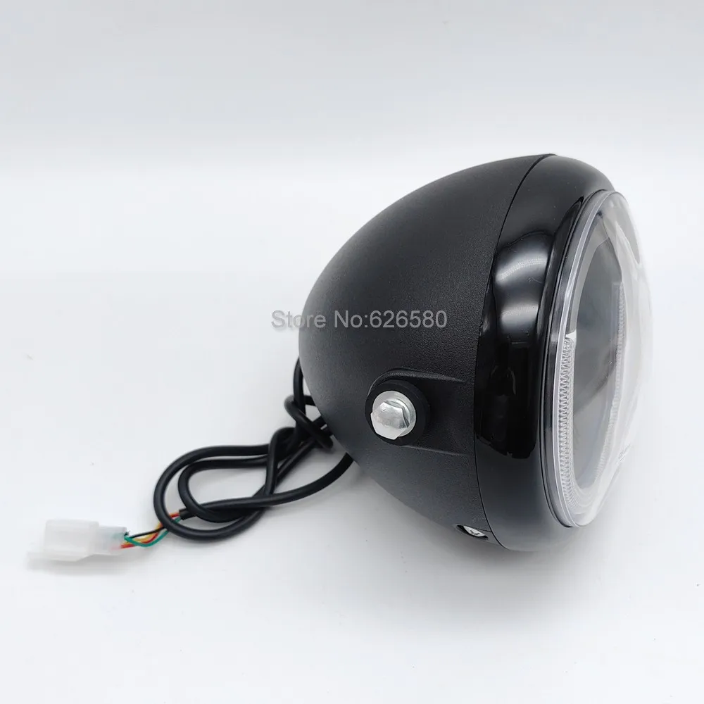 Фото Передняя светодиодная фара Citycoco 12V-60V с дальним и ближним светом для электроскутера Citycoco, высокояркие светодиодные лампы №5