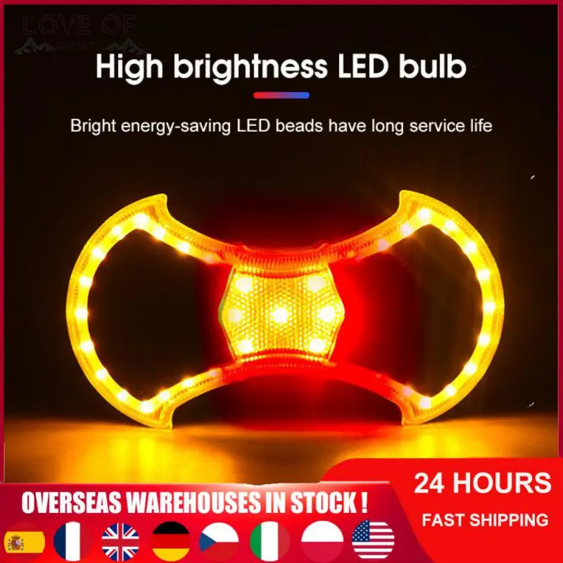 

Usb Charging Turn Light Waterproof Abs Warning Lights Led 6 Modes Signal Lamp Bicycle Equipment High Brightness Bicycle Lamp