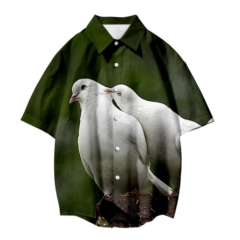 

Новые рубашки унисекс с 3D рисунком, мужские пляжные рубашки, повседневные уличные Топы в стиле, лка оверсайз, рубашка с коротким рукавом и пр...