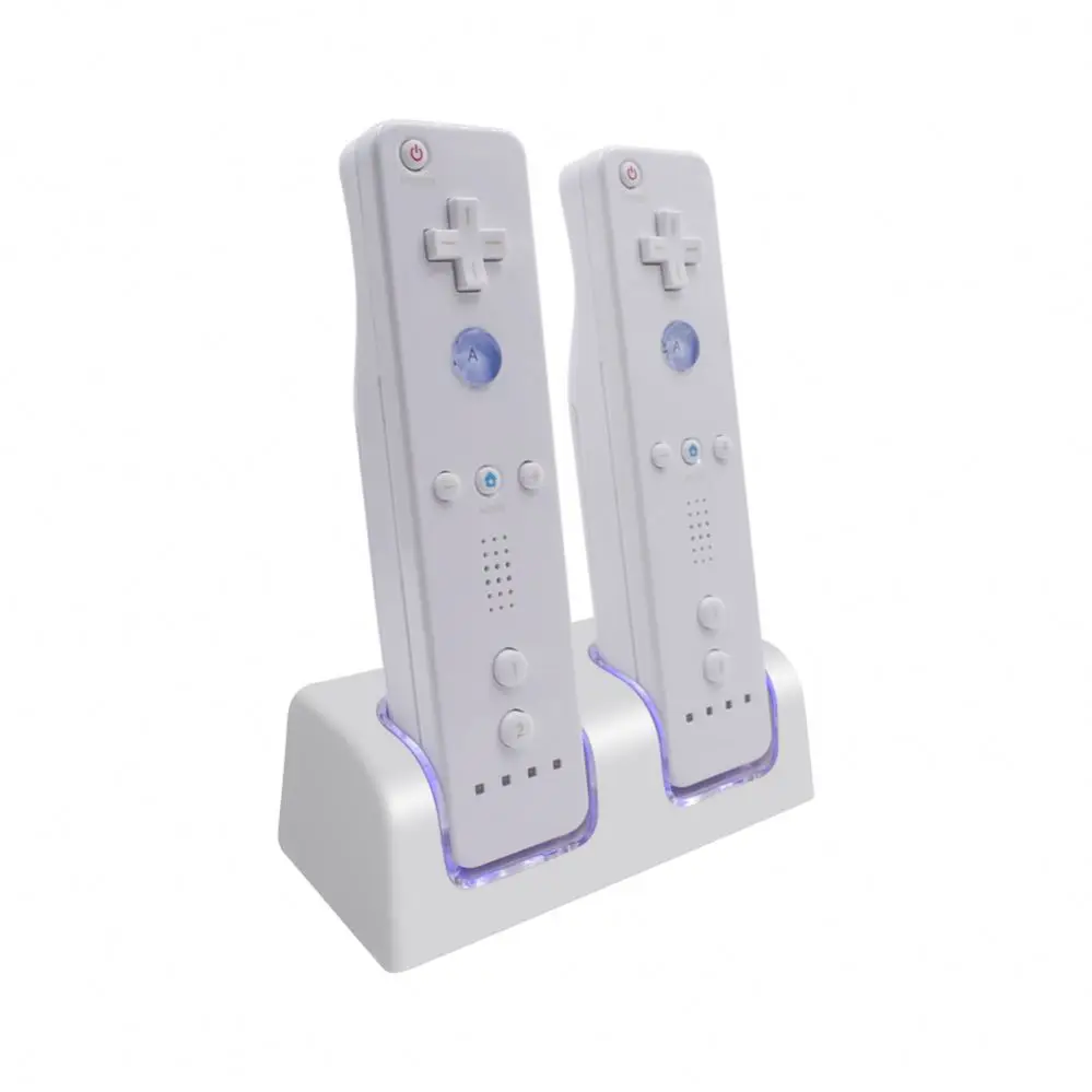 

For Nintend Wii Controller Charging Dock With 2 Rechargeable Battery Type C Gamepad Dual Charger