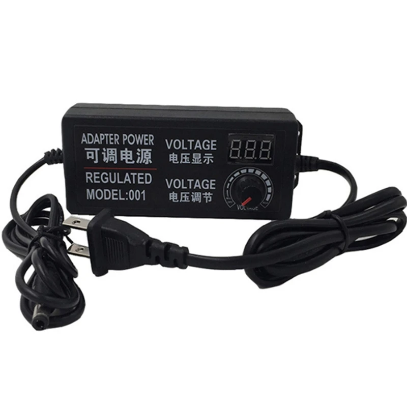 

Adjustable AC To DC Power Supply 3V-12V 5A Power Supply Adapter Universal 12 V Volt Adapter