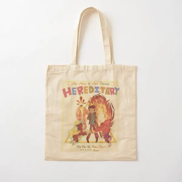 

Hereditary Poster Cotton Canvas Bag Grocery Reusable Unisex Foldable Ladies Shoulder Bag Tote Travel Designer Casual Women