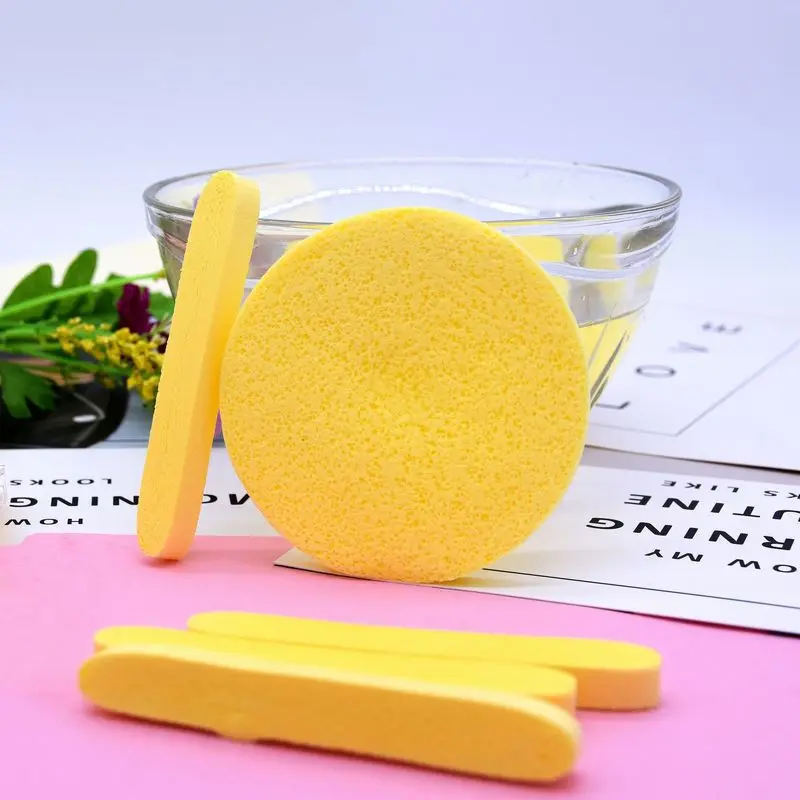 

2022 New 12Pcs/bag Compressed Cosmetic Puff Cleansing Sponge Washing Pad Facial Cleanser Remove Makeup Skin Care for Face Makeup