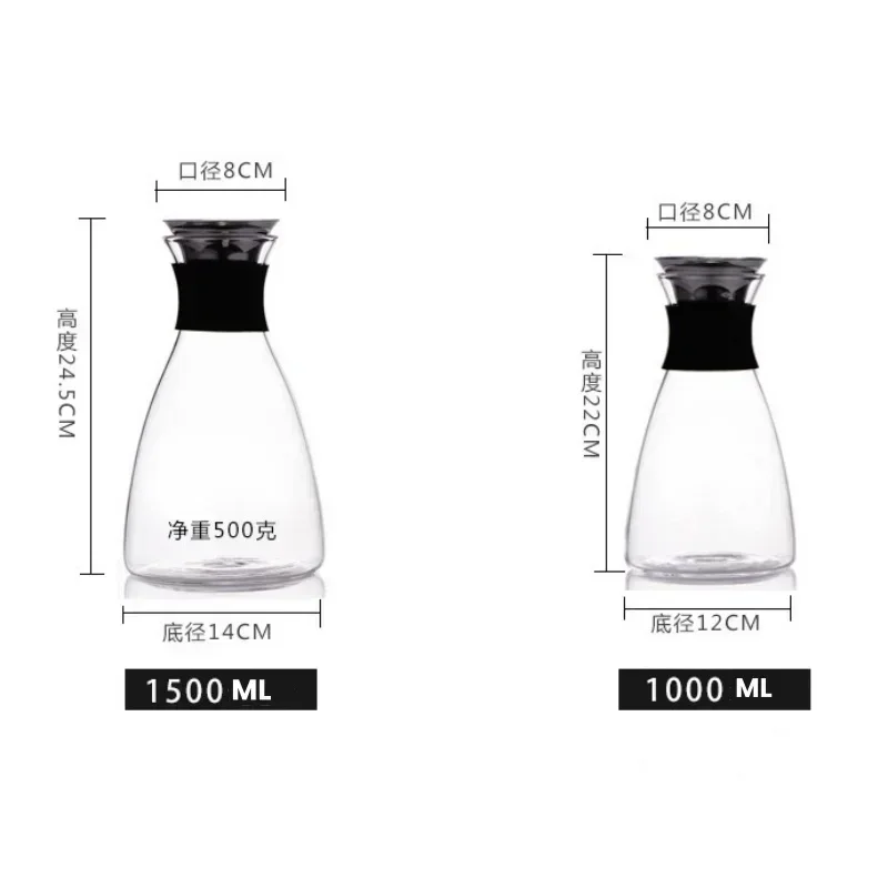 Стеклянный графин 1/1 5 л кувшин для воды с крышкой диспенсеры напитков вечеринок