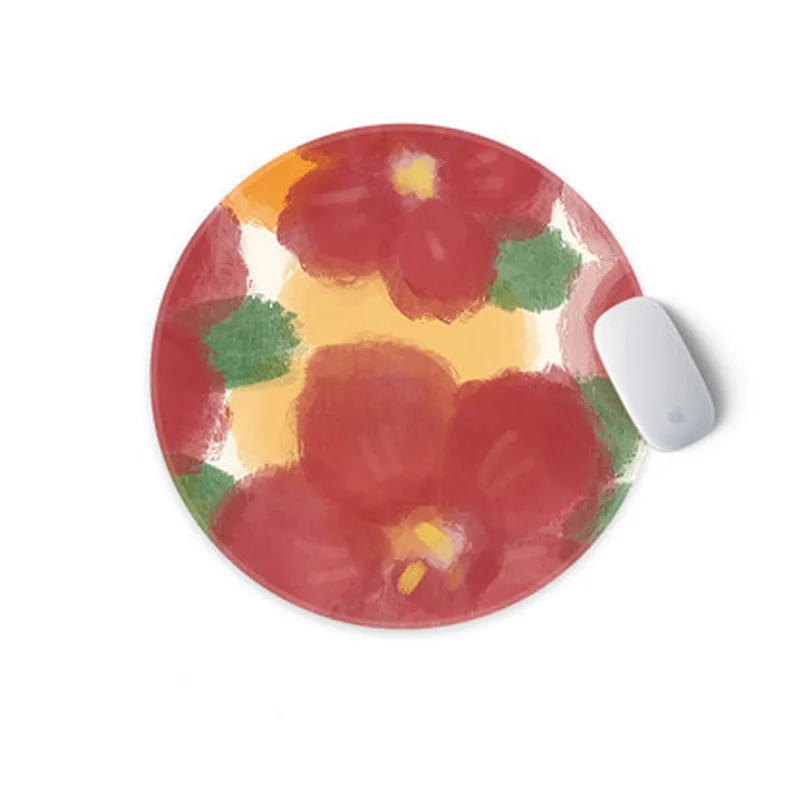 

Круглый мультяшный креативный коврик для мыши 220 х22 0 мм, игровой Настольный коврик для офиса, ПК, клавиатуры, коврик для мыши, Нескользящий Р...