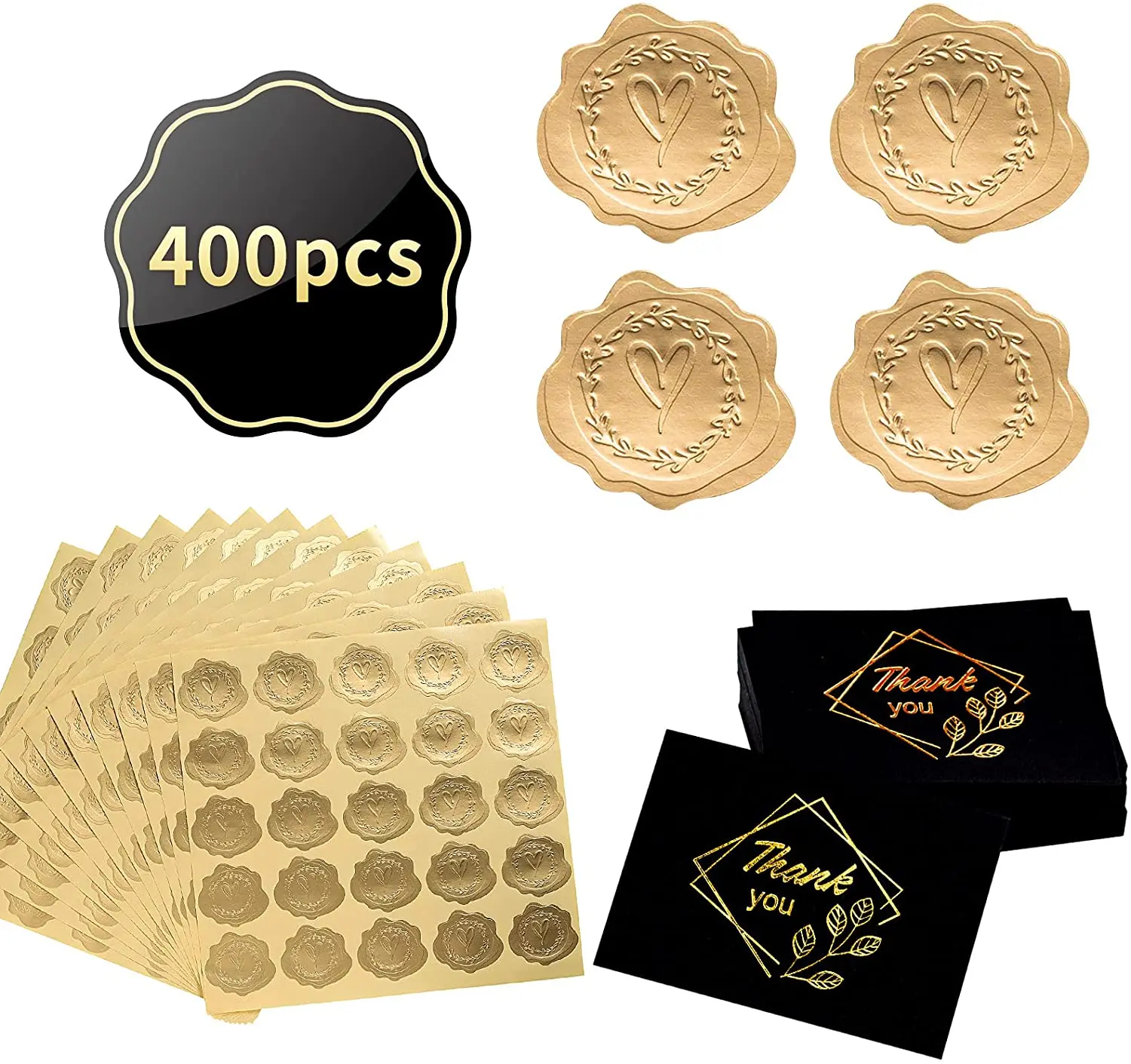 

300 шт. наклейки в форме конверта с 100 шт. спасибо открыток для свадебных приглашений Поздравительные Открытки Сувениры на вечеринку подарочн...