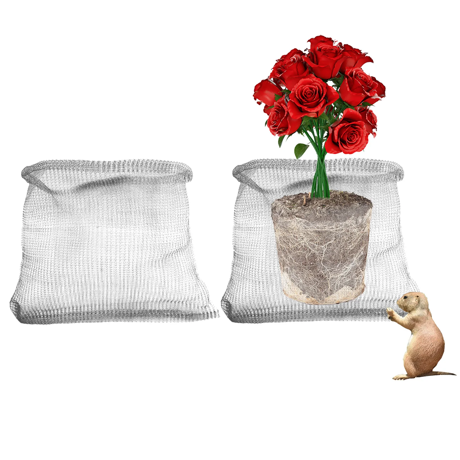 

Root Guard Baskets For Plants Stainless Steel Plant Root Wire Basket Heavy Duty Plant Protector Reusable Root Protector Animals