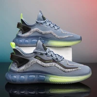 2022 summer new running shoes jelly bottom rainbow casual mens shoes flying woven mesh breathable sports shoes mens shoes