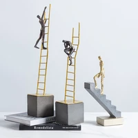 nordic resin people stairs figurine character statues et sculptures home living room decor office accessories desk accessories