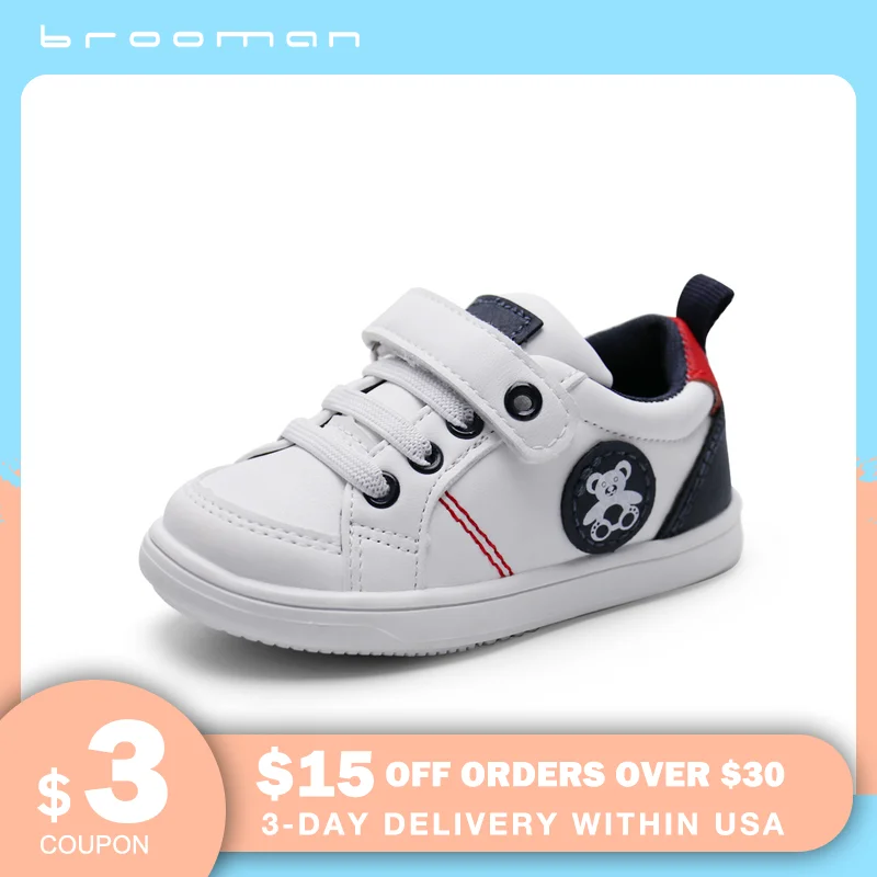

brooman Baby Boys Girls Infant Shoes Non Slip First Walking Shoes Toddler Shoes