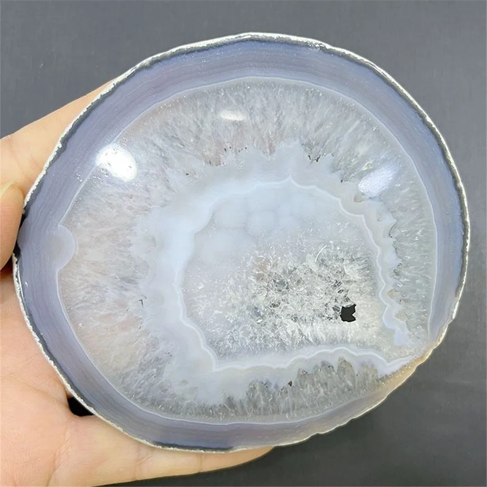Оптовая продажа, натуральный кварцевый камень, нестандартная нарезанная кварцевая чашка, чайная Хрустальная Агатовая плитка, подставка для свадьбы, 1 шт.