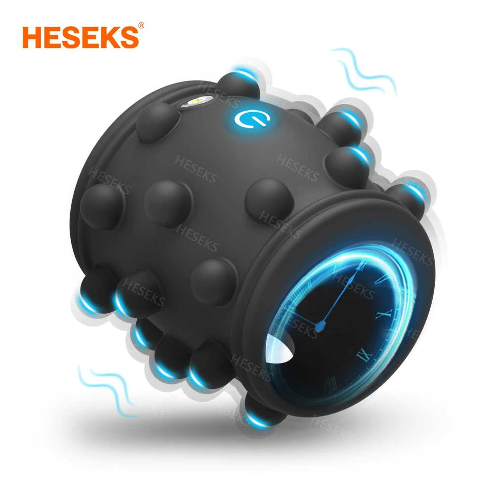 HESEKS Мужской вибрирующий удлинитель рукава для пениса Кольцо члена Вибратор