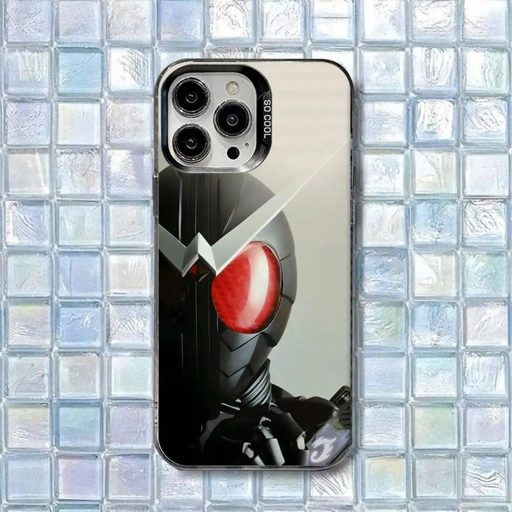 Фото Крутой чехол для телефона K-KamenS R-Rider для iPhone 16,15,14,13,12,11,8,7, Pro, Max, Plus, Mini, XS, SE, противоударный матовый чехол №4